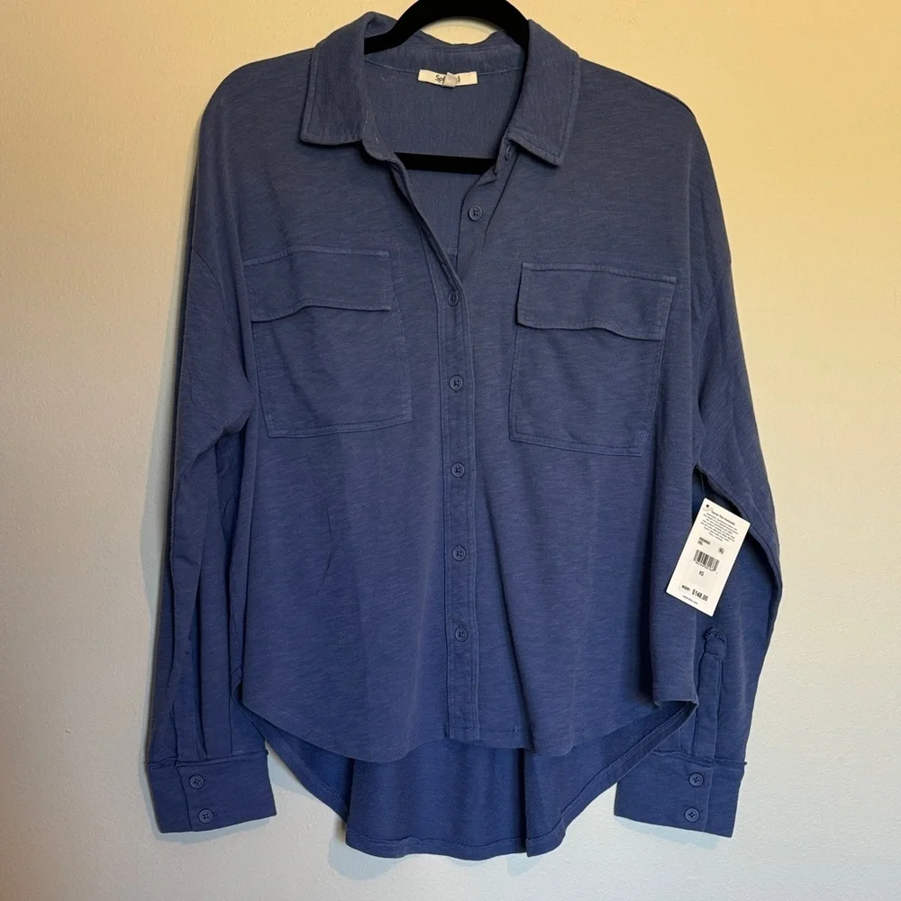 Splendid Amara Pocket Button Down Long Sleeve XS NWT - Picture 1 of 6